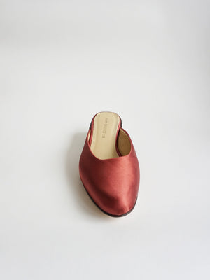 Leblon Mule | Terra Satin by Mari Giudicelli | THE DRIVE NEW YORK